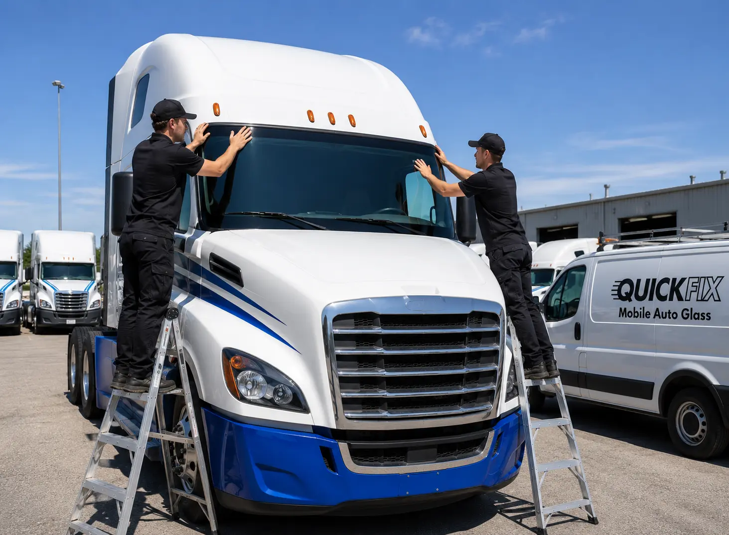 Semi Truck Windshield Repair and Replacement — Quick Fix Mobile Auto Glass